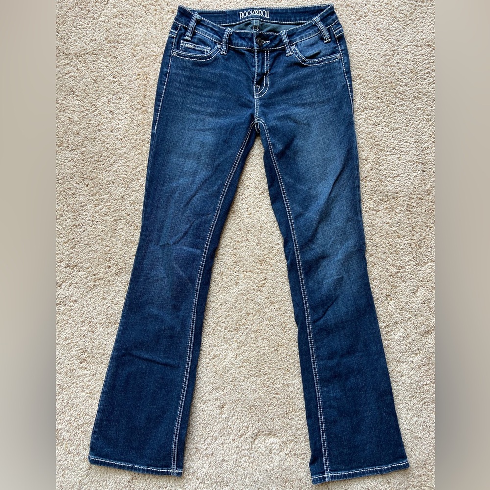 Women’s Rock & Roll Denim rival low rise bootcut jean